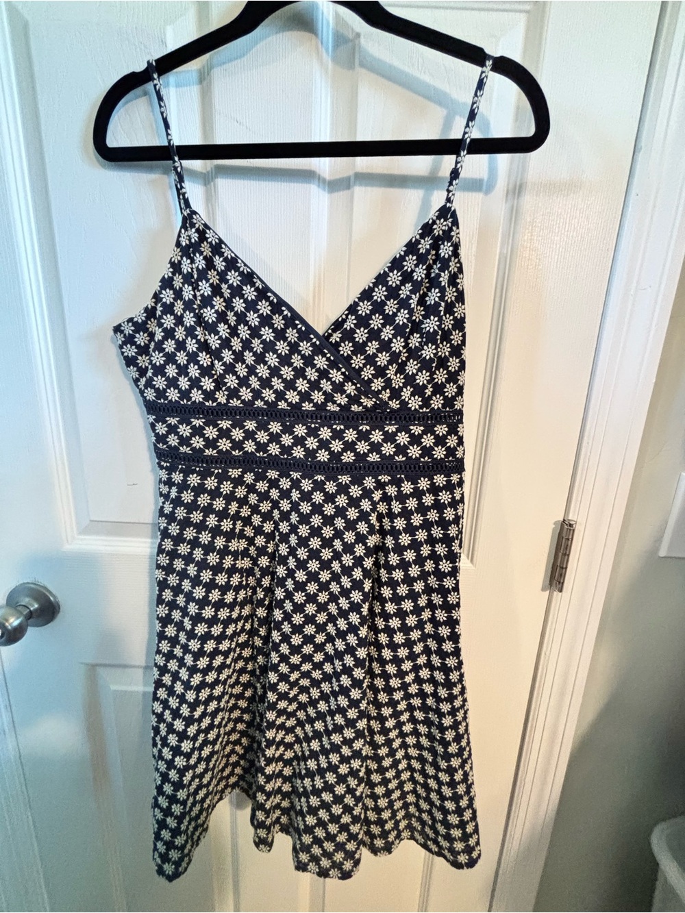 😍Trixxi Navy Floral Fit & Flare Sundress with Spaghetti Straps Size XL